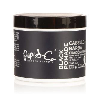 POMADA MATIZADORA PARA CABELLO Y BARBA NEGRA